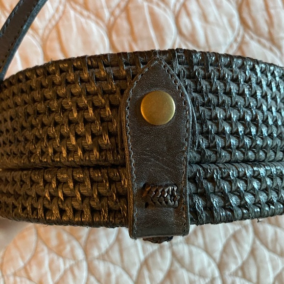 NWOT | Round Rattan Boho Bag — Black - Picture 6 of 11